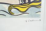 Roy Lichtenstein (1923 - 1997) d'après -
Hopeless -
Sérigraphie en couleurs...