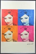 Andy Warhol (1928-1987) d'après -
Debbie Harry, chanteuse du groupe Blondie...
