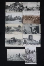 BELGIQUE - 10 cartes postales de la Guerre 1914-1918
