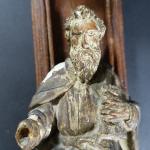 Saint Apôtre en bois sculpté et peint, ép. XVIII's. Haut....