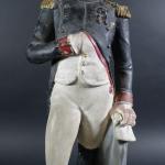 Napoléon 1er Empereur en plâtre peint. Haut : 56 cm...