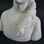 BOUCHER Alfred (1850-1934) : Buste de Jeanne d'Arc enfant. Buste...