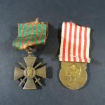 MILIARIA : Croix de guerre et médaille commémorative de la...