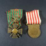 MILIARIA : Croix de guerre et médaille commémorative de la...